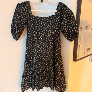 WAYF Windham Printed Puff Sleeve Dress